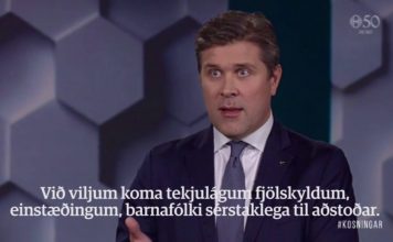 Bjarni Benediktsson í umræðum um efnahagsmál
