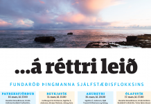 …á réttri leið – fundaröð þingmanna Sjálfstæðisflokksins