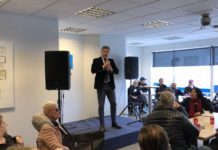 Bjarni fór víða í gær