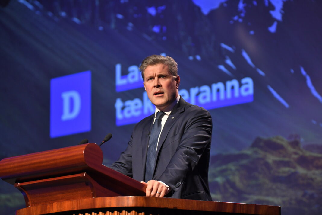 Bjarni flokksráðsfundur