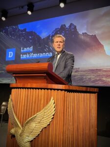 Bjarni setning flokksrads 2021